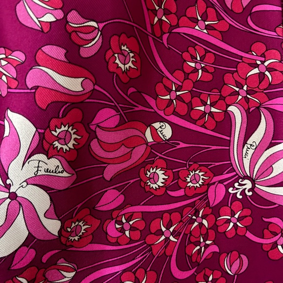 Vintage Emilio Pucci Silk Skirt - Picture 2 of 3